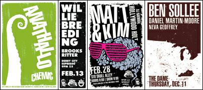 Buzzgrinder.com concert posters