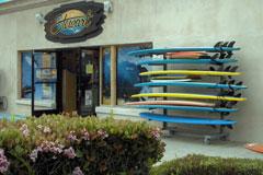 Surf shop in southern California
