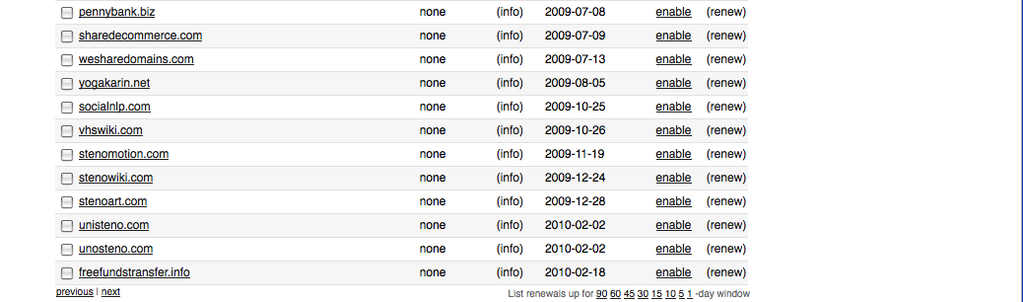 FridemarsOpenDomainPortfolio At NameCom SortedByExpirationDates Snap 0verlap-3-Of-3 On 2009-02-19-2035GMT From 2009-07-08-PennyBankBiz To 2010-02-18-FreeFundsTransferInfo.png